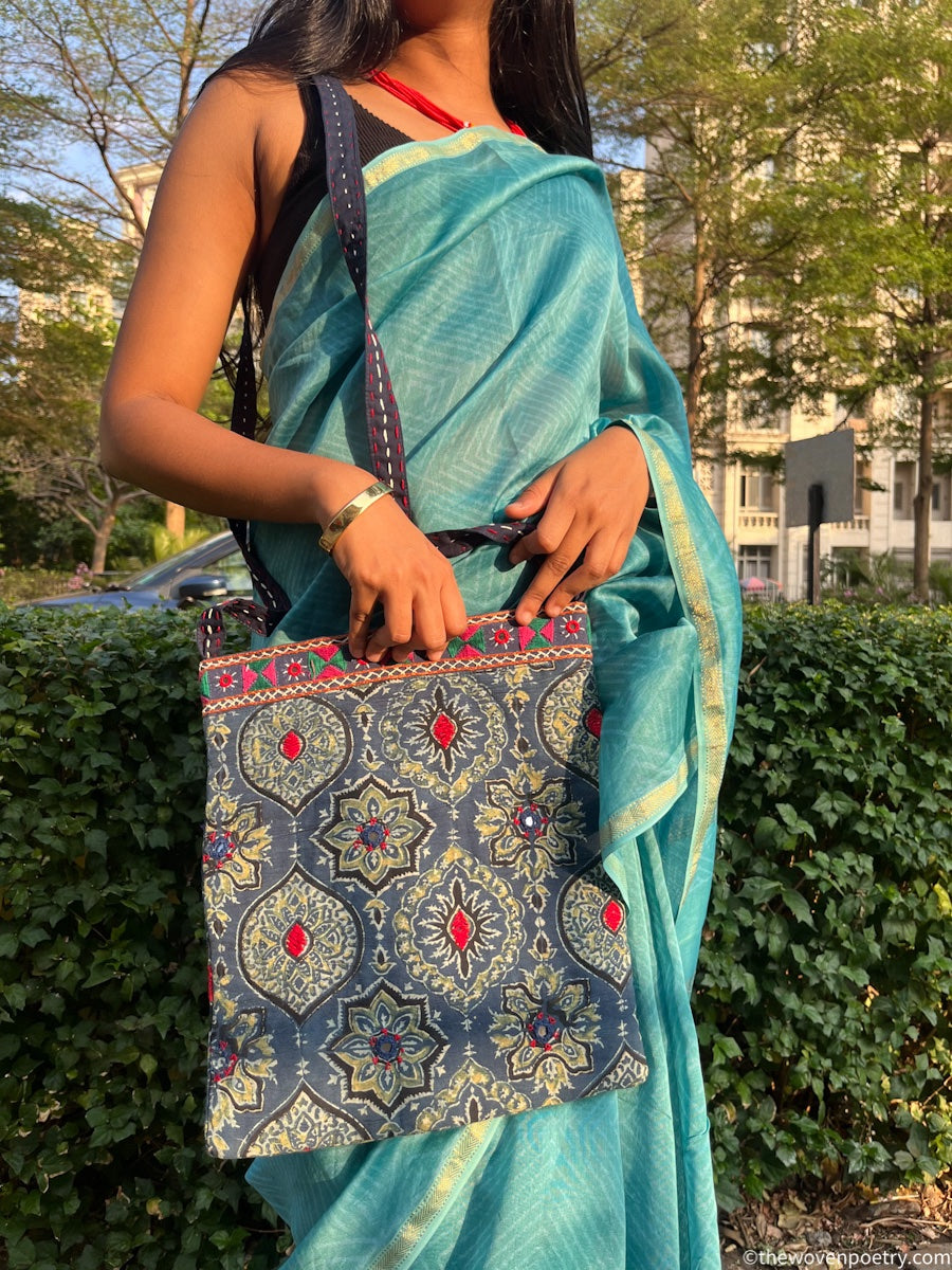 Sling Bag For Silk Saree Clutch Bag Saree Purse Sling Bag For