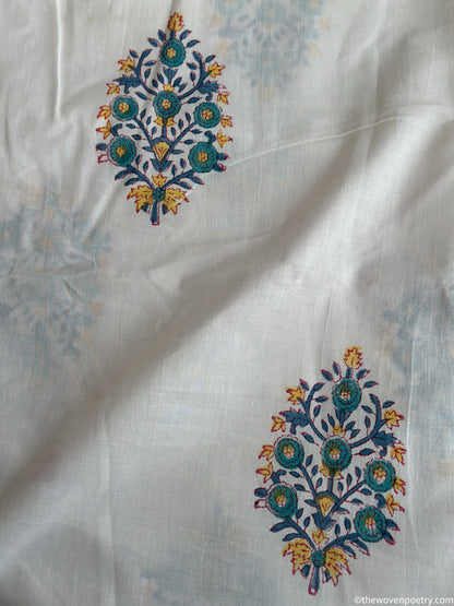 IVORY GULZAR BLOOM (PER METRE)