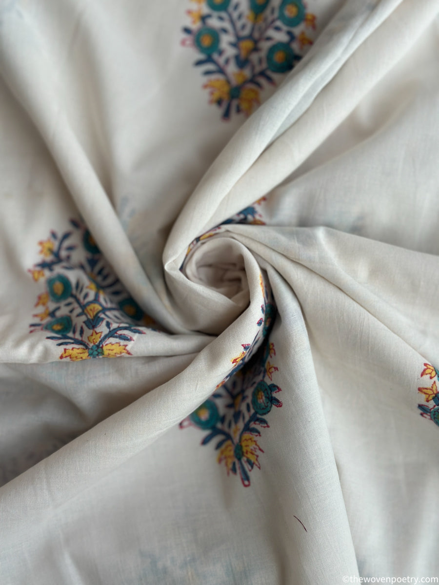 IVORY GULZAR BLOOM (PER METRE)