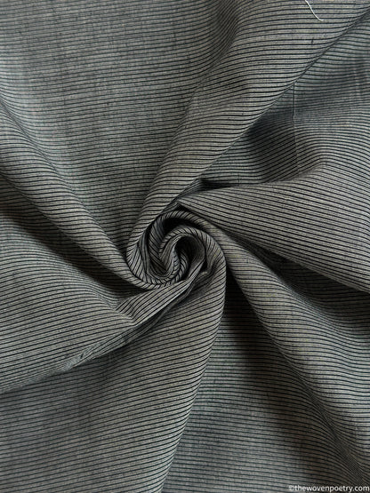 Handwoven charcoal saree breathable fabric