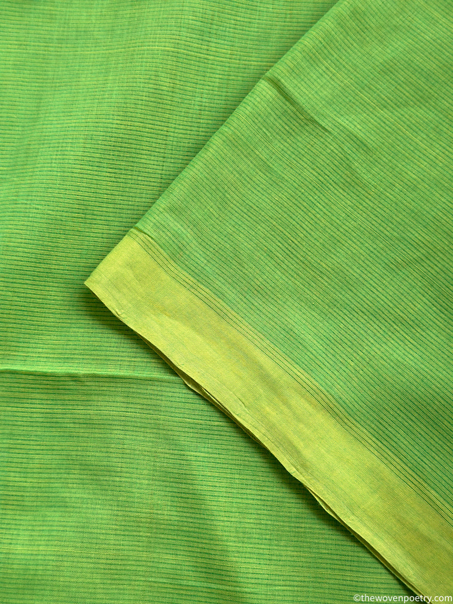 Leaf green saree everyday styling